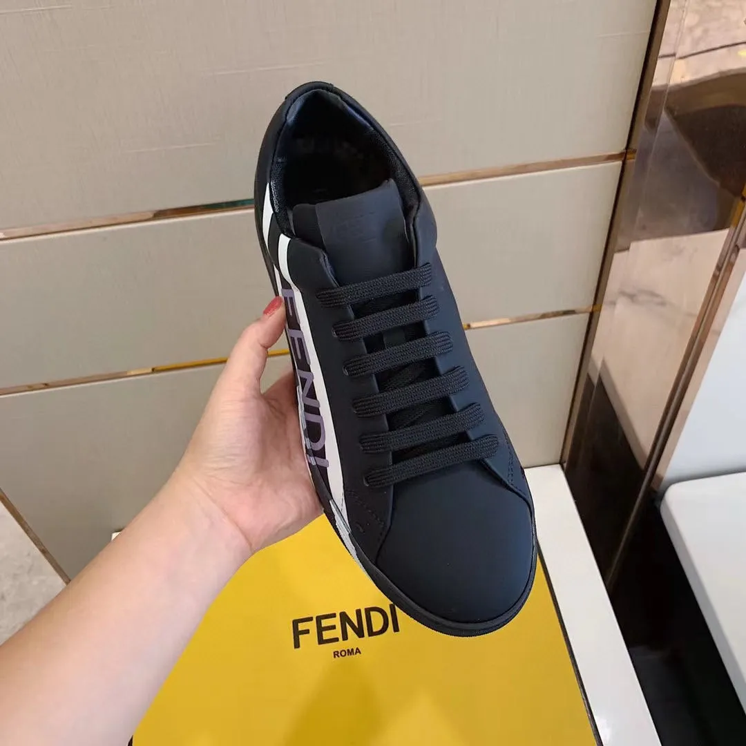 Factory Price: 438💰 Sun] FENDI Classic comfort for men, this sophisticated sneaker is handcrafted from soft calfskin. Mesh inner surface, ultra-light rubber material and rough outsole. This unique thin style is suitable for the casual and exquisite sensibility of this season. It is comfortable and natural on the feet. It is an everyday style for casual travel in autumn and winter! Code number: 38/44, customized 45